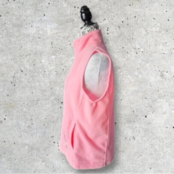 Vintage Pink Embroidered Fleece Vest Sz Large - Picture 3 of 9